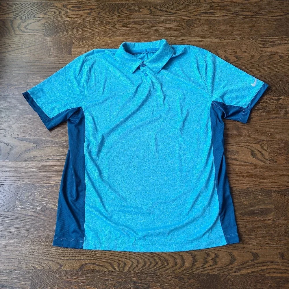 Nike golf polo shirt Men's sz.L blue